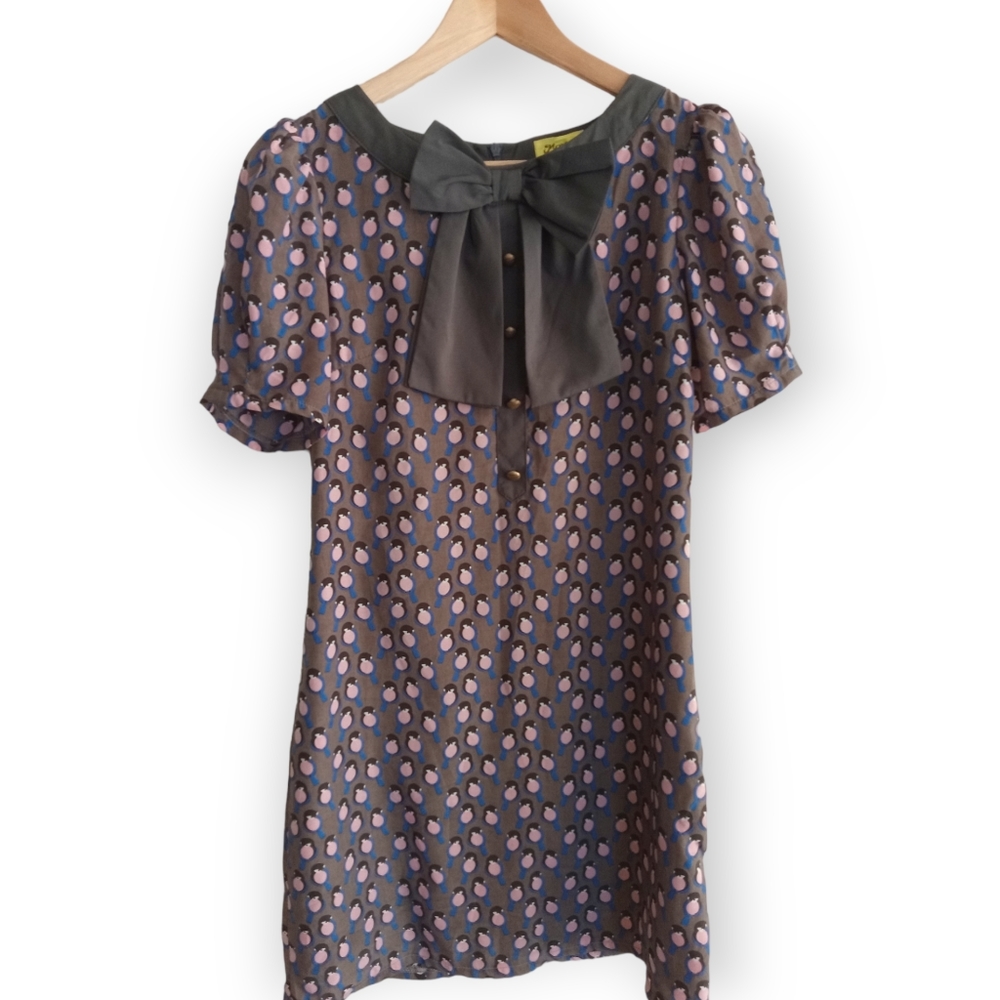 Max C boutique vintage style dress light fabric lined small